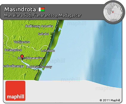 Physical 3D Map of Masindrota