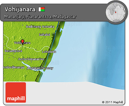Physical 3D Map of Vohijanara
