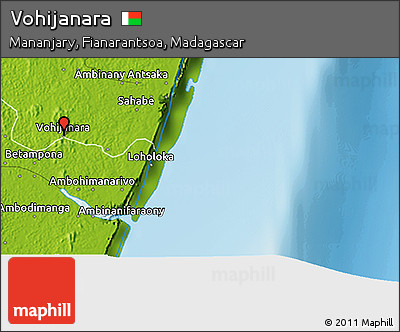 Physical 3D Map of Vohijanara