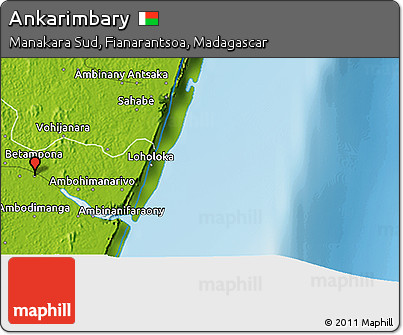 Physical 3D Map of Ankarimbary