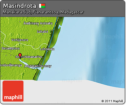 Physical 3D Map of Masindrota