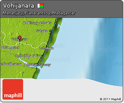 Physical 3D Map of Vohijanara