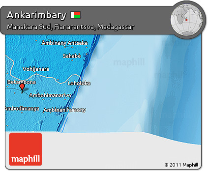 Political 3D Map of Ankarimbary
