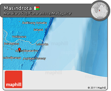 Political 3D Map of Masindrota