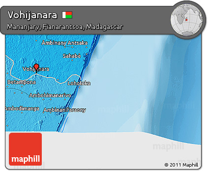 Political 3D Map of Vohijanara