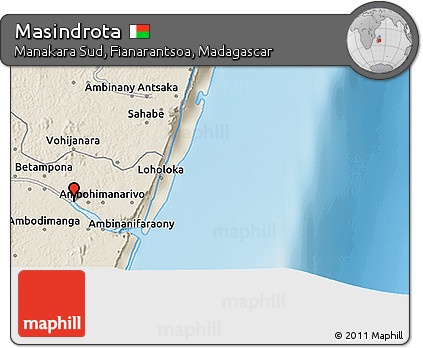 Shaded Relief 3D Map of Masindrota