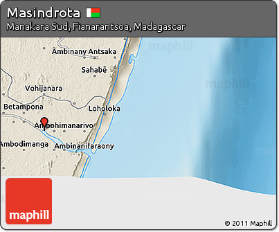 Shaded Relief 3D Map of Masindrota