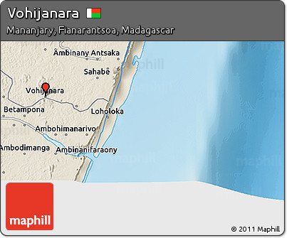 Shaded Relief 3D Map of Vohijanara