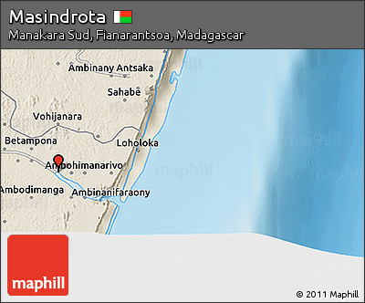 Shaded Relief 3D Map of Masindrota