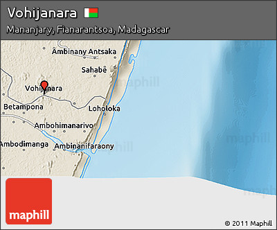 Shaded Relief 3D Map of Vohijanara