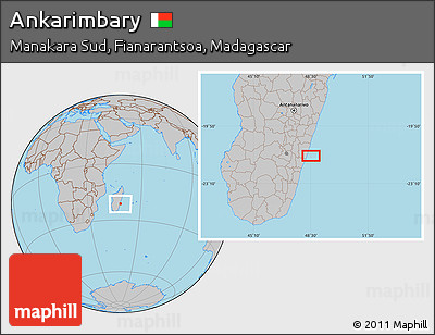 Gray Location Map of Ankarimbary