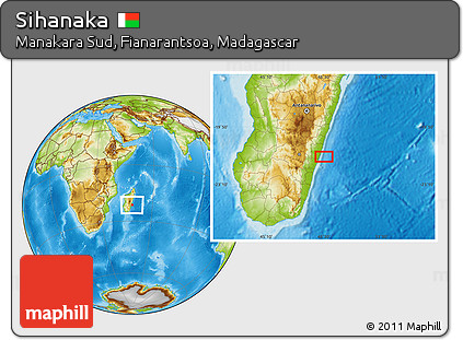 Physical Location Map of Sihanaka