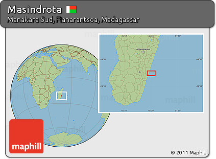 Savanna Style Location Map of Masindrota