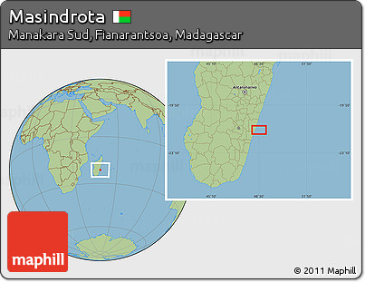 Savanna Style Location Map of Masindrota