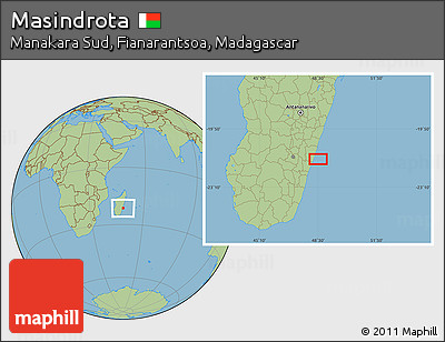 Savanna Style Location Map of Masindrota