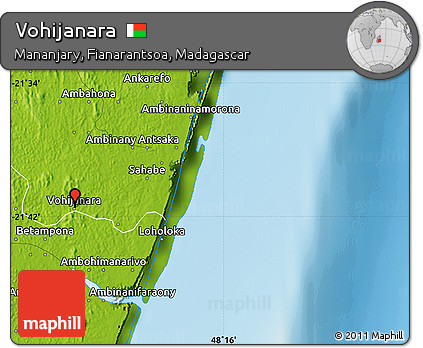 Physical Map of Vohijanara
