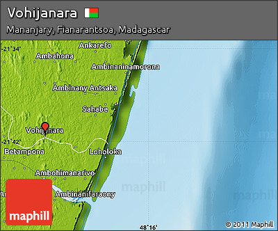 Physical Map of Vohijanara