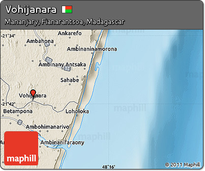 Shaded Relief Map of Vohijanara