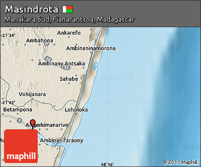 Shaded Relief Map of Masindrota