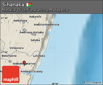 Shaded Relief Map of Sihanaka