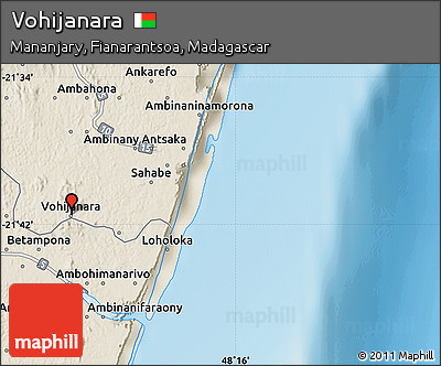 Shaded Relief Map of Vohijanara