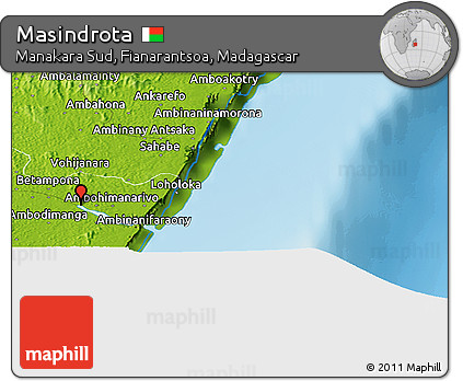 Physical Panoramic Map of Masindrota