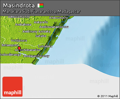 Physical Panoramic Map of Masindrota
