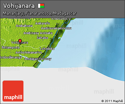 Physical Panoramic Map of Vohijanara