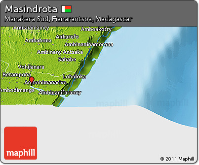 Physical Panoramic Map of Masindrota
