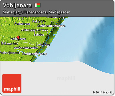 Physical Panoramic Map of Vohijanara