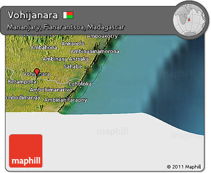 Satellite Panoramic Map of Vohijanara