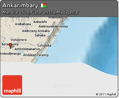 Shaded Relief Panoramic Map of Ankarimbary