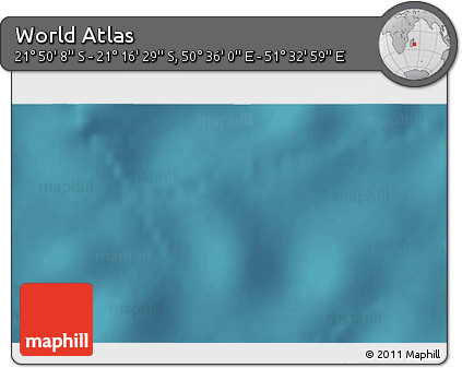 Satellite 3D Map of the Area around 21° 33' 19" S, 51° 4' 30" E