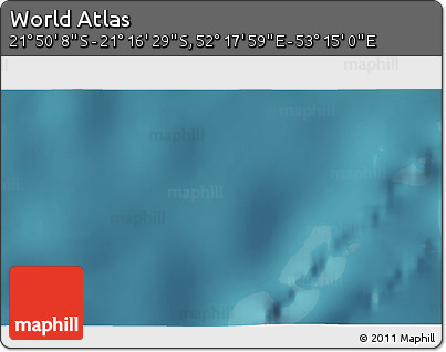 Satellite 3D Map of the Area around 21° 33' 19" S, 52° 46' 29" E