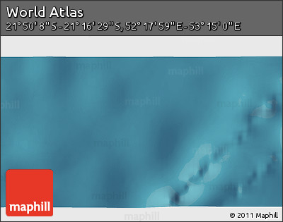 Satellite 3D Map of the Area around 21° 33' 19" S, 52° 46' 29" E