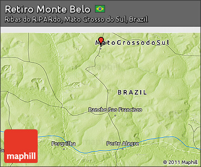 Physical 3D Map of Retiro Monte Belo
