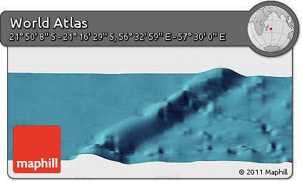 Satellite Panoramic Map of the Area around 21° 33' 19" S, 57° 1' 29" E