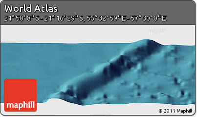 Satellite Panoramic Map of the Area around 21° 33' 19" S, 57° 1' 29" E
