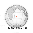 Outline Map of the Area around 21° 33' 19" S, 57° 52' 30" E, rectangular outline