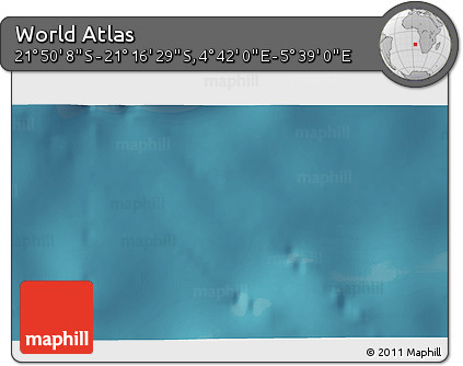 Satellite 3D Map of the Area around 21° 33' 19" S, 5° 10' 30" E