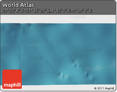 Satellite 3D Map of the Area around 21° 33' 19" S, 5° 10' 30" E