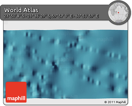 Satellite 3D Map of the Area around 21° 33' 19" S, 60° 25' 29" E