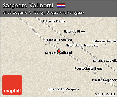 Shaded Relief 3D Map of Sargento Valinotti