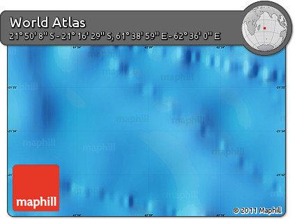 Physical Map of the Area around 21° 33' 19" S, 62° 7' 30" E