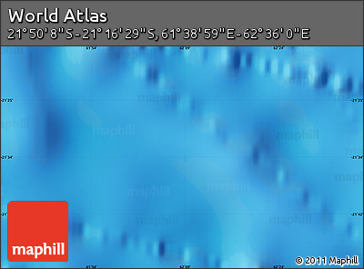 Physical Map of the Area around 21° 33' 19" S, 62° 7' 30" E