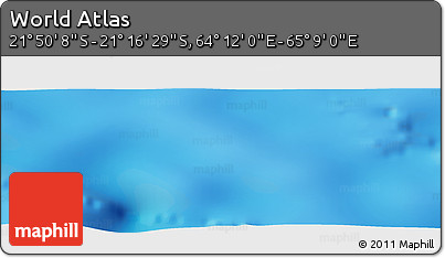 Physical Panoramic Map of the Area around 21° 33' 19" S, 64° 40' 30" E