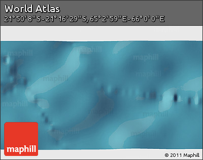 Satellite 3D Map of the Area around 21° 33' 19" S, 65° 31' 30" E