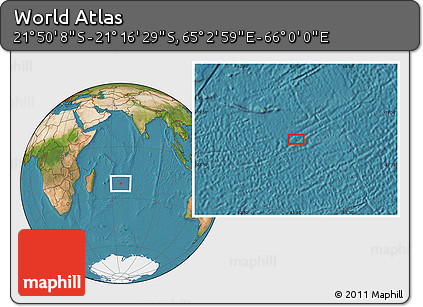 Satellite Location Map of the Area around 21° 33' 19" S, 65° 31' 30" E