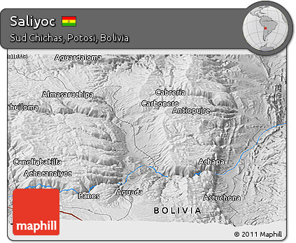 Physical Panoramic Map of Saliyoc