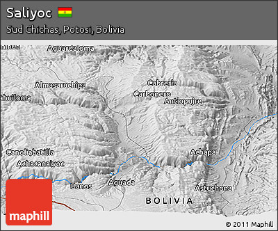 Physical Panoramic Map of Saliyoc